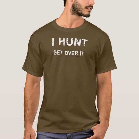 私は捜します。 それを乗り越えて下さい Tシャツ (正面)