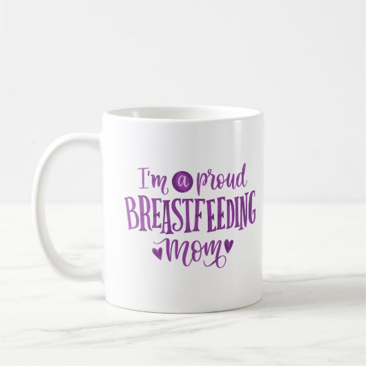 私は授乳誇りを持った母だ コーヒーマグカップ (左)