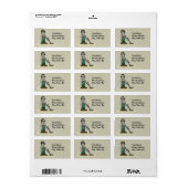 私は掘るブーティーメタル探偵男の宝探し ラベル (フルシート)