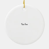 私は採取することを愛します! セラミックオーナメント (裏面)