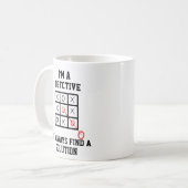 私は探偵私はいつも解決のマグを見つける コーヒーマグカップ (正面左)