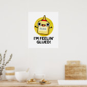 私は接着パおもしろいン感じ ポスター (キッチン)