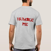 私は控え目なパイを食べます Tシャツ (裏面)