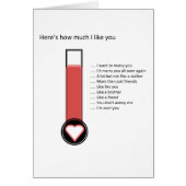 私は提案カード結婚したいと思います (正面)