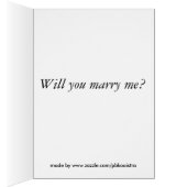 私は提案カード結婚したいと思います (内側 (右))