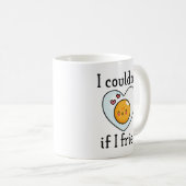 私は揚げることがもしできなかった コーヒーマグカップ (正面右)