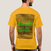 私は携帯電話を憎みます Tシャツ (裏面)