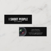 私は撃ちます人々-専門のカメラマン(金ゴールド)を スキニー名刺 (正面/裏面)