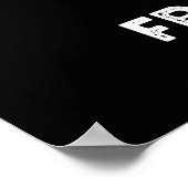 私は擦り切れた結び目のロープンおもしろいダークBGだ ポスター (角)