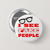 私は擬似人々に会います 缶バッジ (正面&裏面)