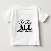 私は支えます赤い金曜日(6-24mo)を ベビーTシャツ (裏面)