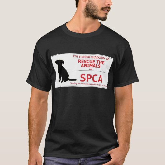 "私は支えますSPCAを… " Tシャツ (正面)