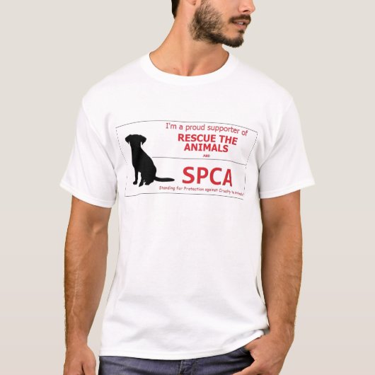 "私は支えますSPCAを… " Tシャツ (正面)