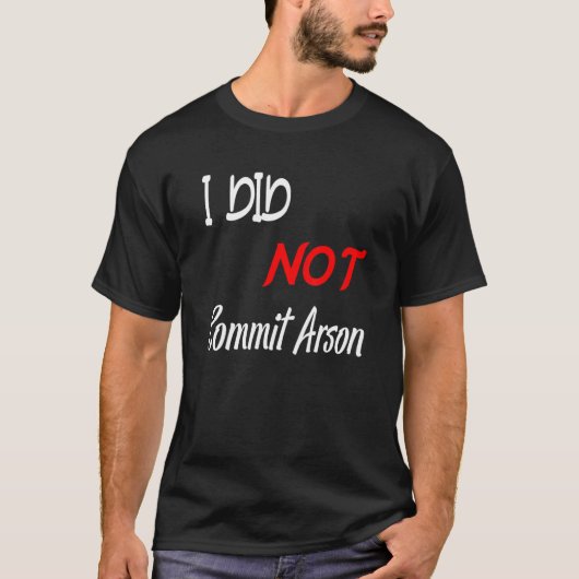私は放火しなかった Tシャツ (正面)