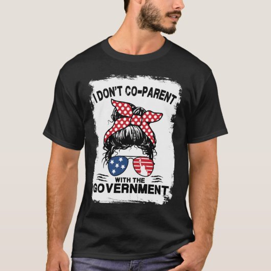 私は政府と協力しない – ヴィンテージ Tシャツ (正面)
