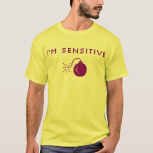 私は敏感です Tシャツ