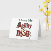 私は敏捷犬が好きだ カード (黄色い花)
