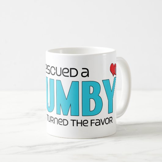 私は救助しましたBrumby (雄の馬)を コーヒーマグカップ (正面右)