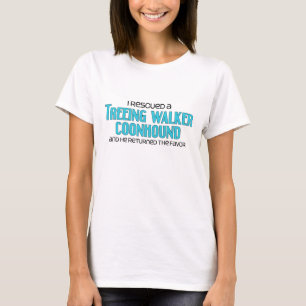 私は救助しましたTreeingの歩行者のCoonhound (オス犬)を Tシャツ