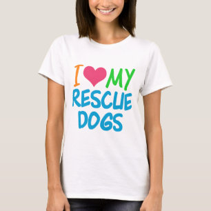 『私は救助犬が好きだ』 Tシャツ