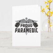 私は救急車EMS EMTメディ誇りを持ったック·エイドです カード (黄色い花)