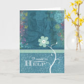 私は救済したいと思います カード (黄色い花)