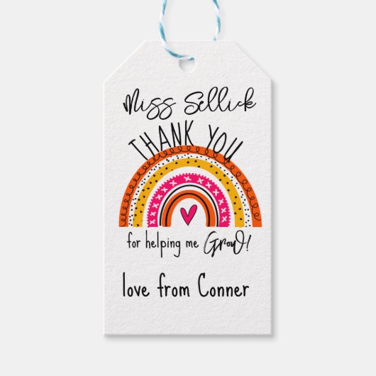 私は救済ギフトラベルを育てる ギフトタグ (正面)