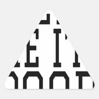 私は救済貧乏だ 三角形シール