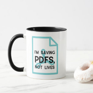 私は救Pdfを生きおもしろいない マグカップ