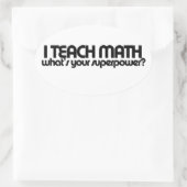 私は教えあなたの超能力は何か計算する 楕円形シール (バッグ)