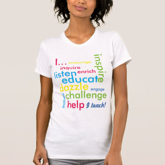 私は教えます! Tシャツ