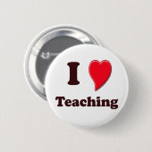 私は教えることを愛します 缶バッジ (正面&裏面)