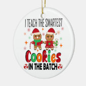 私は教えクッキーだ。先生クリスマス セラミックオーナメント (左)