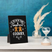 私は教えクッキーの先生のクリスマス フォトプラーク (側面)