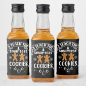 私は教えクッキーの先生のクリスマス リキュールボトルラベル (ボトル)
