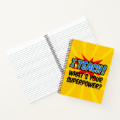 私は教えスーパーパワースーパーヒーロー先生とは ノートブック (内部)