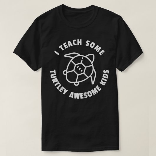 私は教えターリー素晴らし先生亀 Tシャツ (デザイン正面)