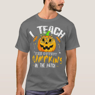 私は教えパッチで最も可愛いカボチャ、先生F Tシャツ