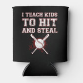 私は教え子供がヒットし、盗む – 野球コーチ 缶クーラー (正面)