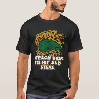 私は教え子供が野球のコーチHumoを打って盗む Tシャツ