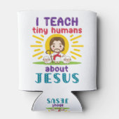 私は教え小さな人間がイエス日曜学校について 缶クーラー (裏面)