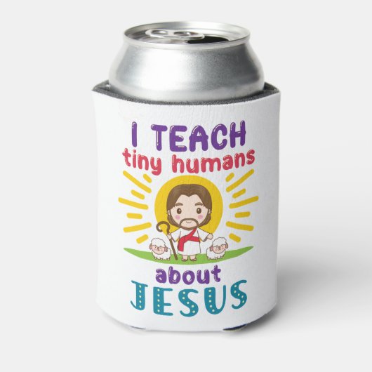 私は教え小さな人間がイエス日曜学校について 缶クーラー (缶裏面)