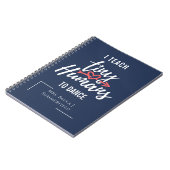 私は教え小さな人間が踊る先生パーソナライズされた ノートブック (左側)