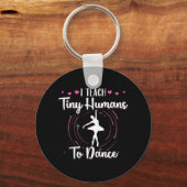私は教え小さな人間が踊る キーホルダー (正面)