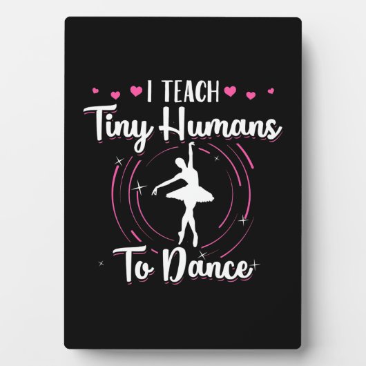 私は教え小さな人間が踊る フォトプラーク (正面)