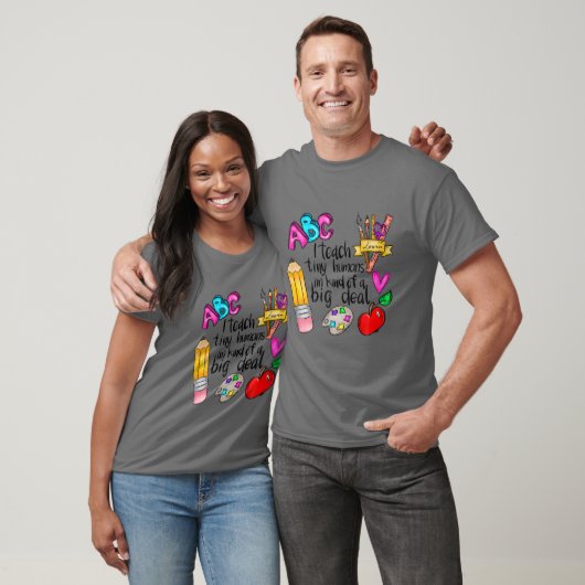 私は教え小さな人間の先生感謝に戻る Tシャツ (ユニセックス)