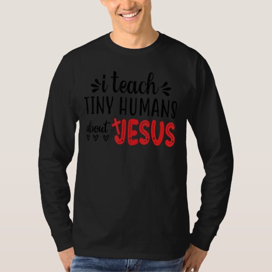 私は教え小さな人間イエス3 Tシャツ (正面)