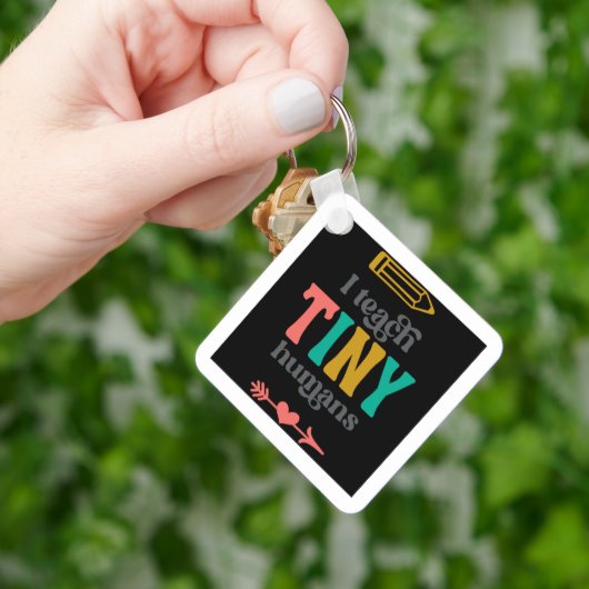 私は教え小さな人間 キーホルダー (手)