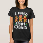 私は教え頭が切れるCookieクリスマス先生可愛いジンジ Tシャツ (正面)