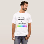 私は教会と憎悪の分離を支持します Tシャツ (正面フル)